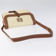 Load image into Gallery viewer, Loewe Cream and Brown Crossbody
