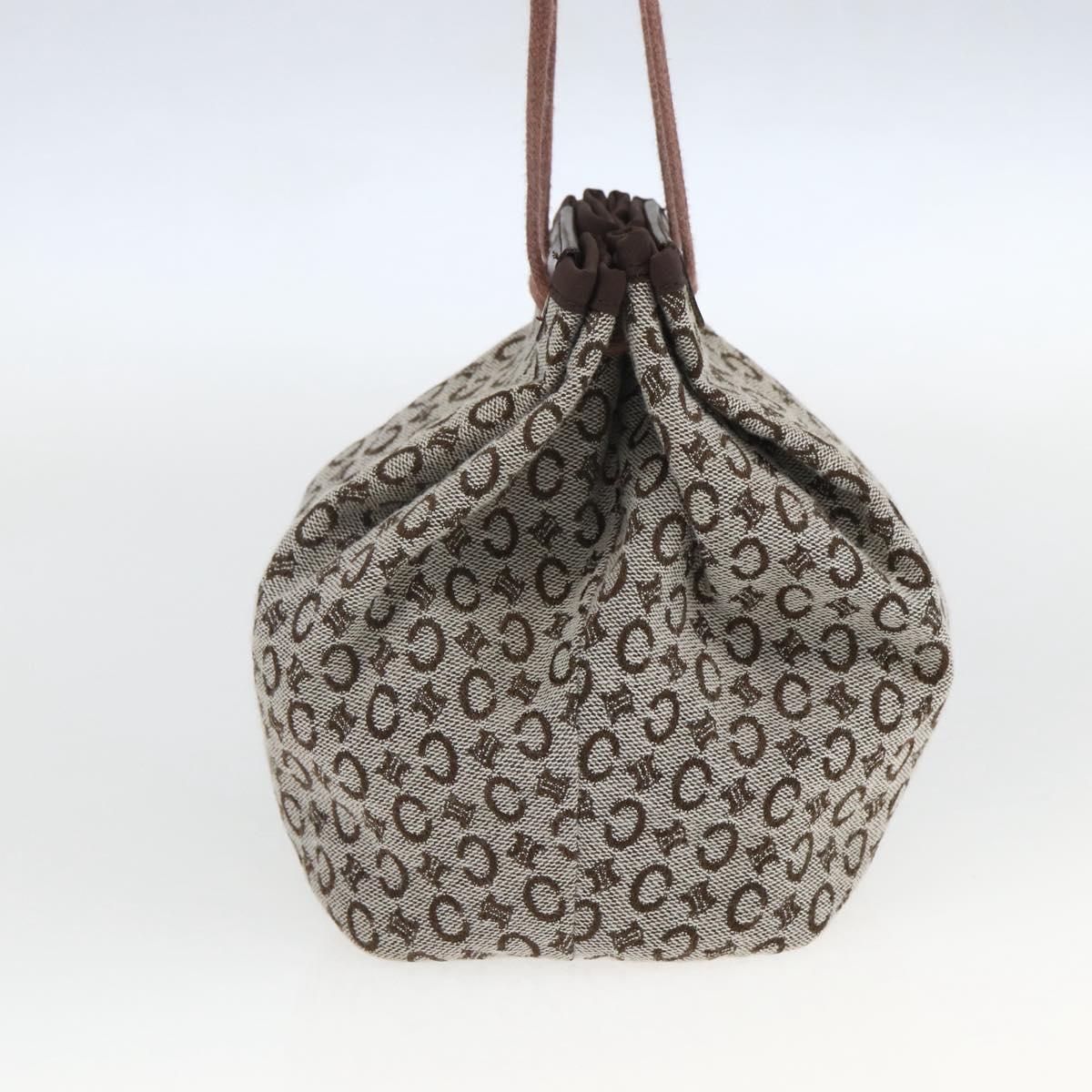 Celine Grey and Brown Monogram Bucket Tote