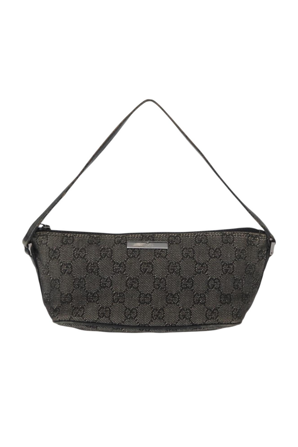 Gucci Grey Monogram Boat Pochette