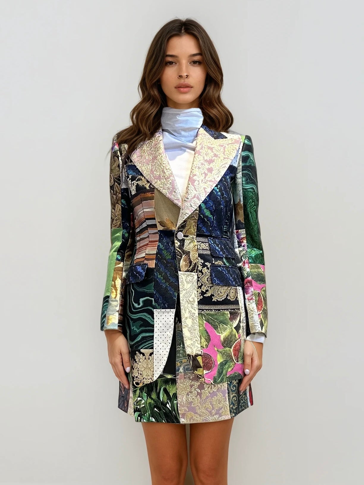 Dolce & Gabbana Colorful Printed Blazer