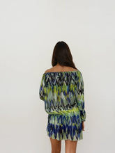 Load image into Gallery viewer, Jean Paul Gaultier Green Printed Mini Dress
