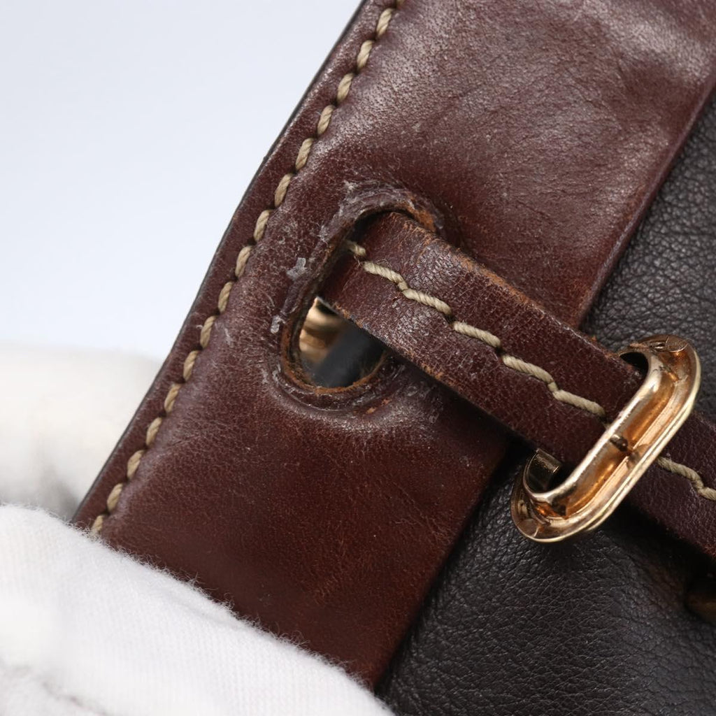 Ferragamo Black and Brown Crossbody