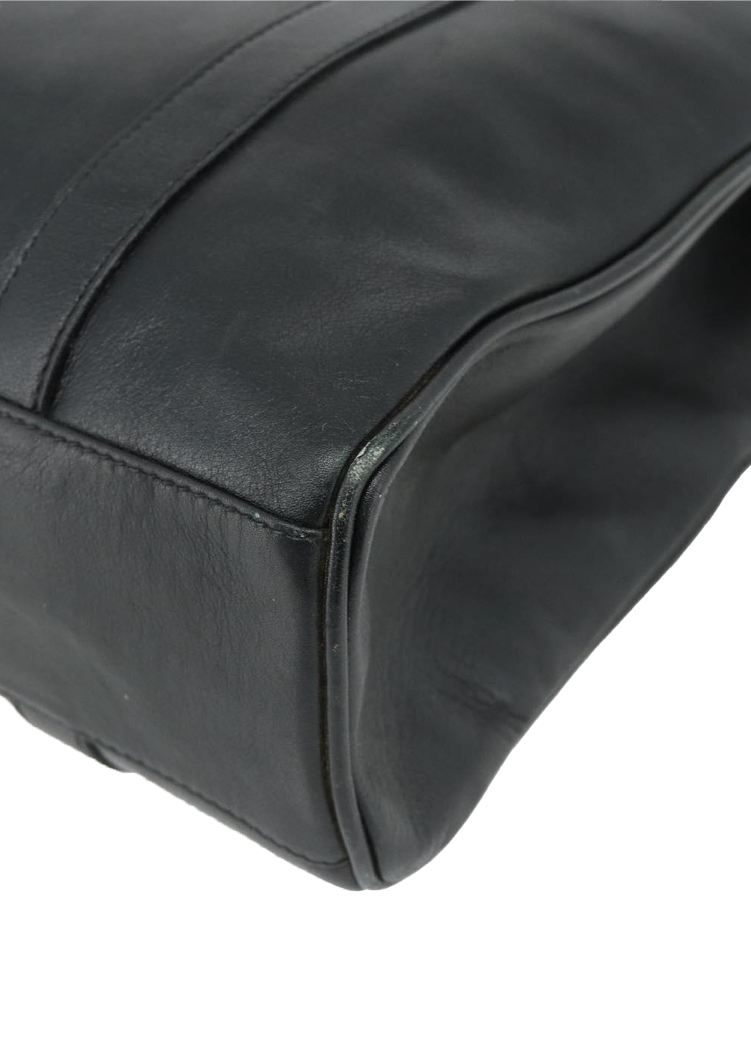 Gucci Black Leather Horsebit Tote