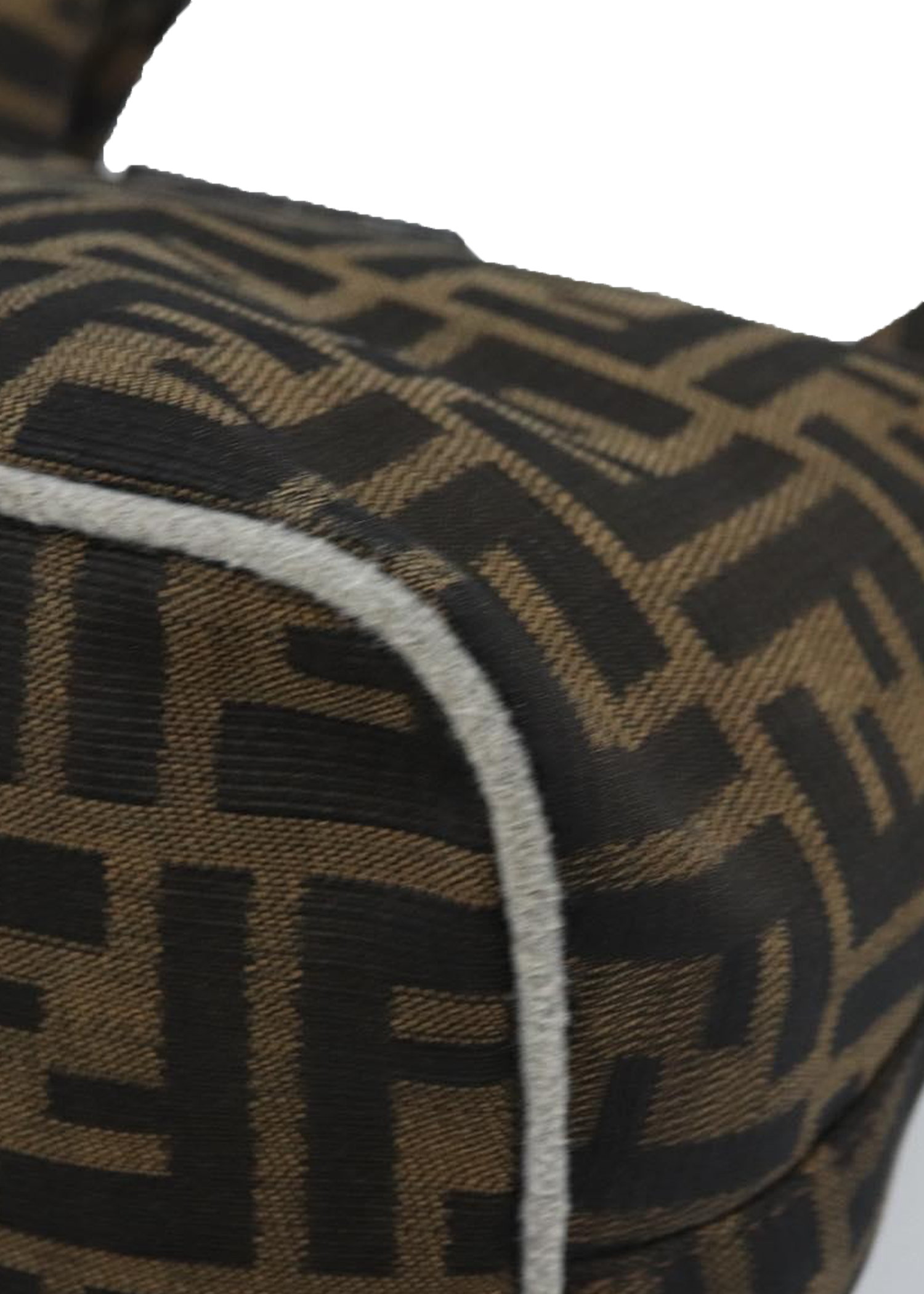 Fendi Zucca Round Shoulder Baguette