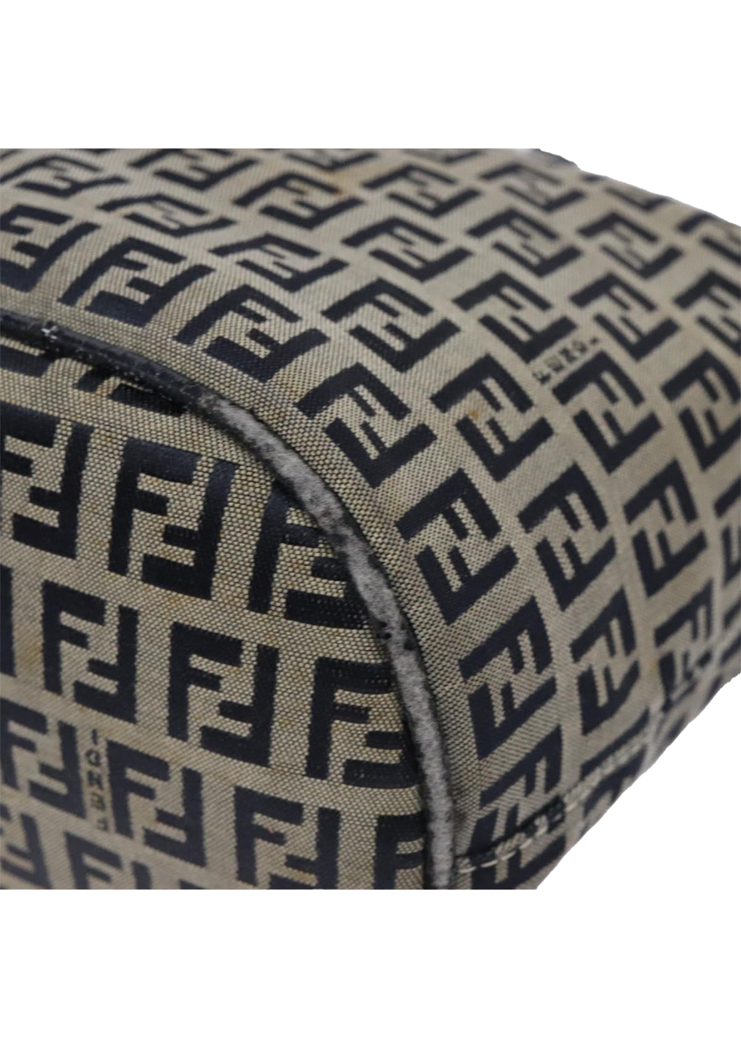 Fendi Navy Zucchino Mini Baguette