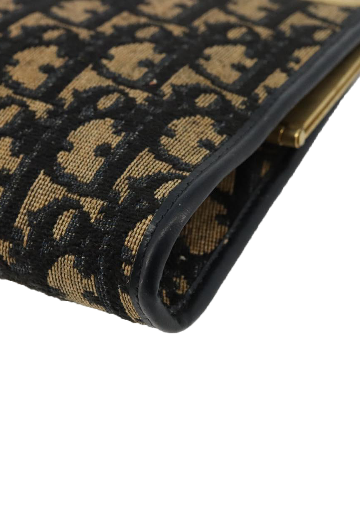 Dior Navy Trotter Snap Clutch