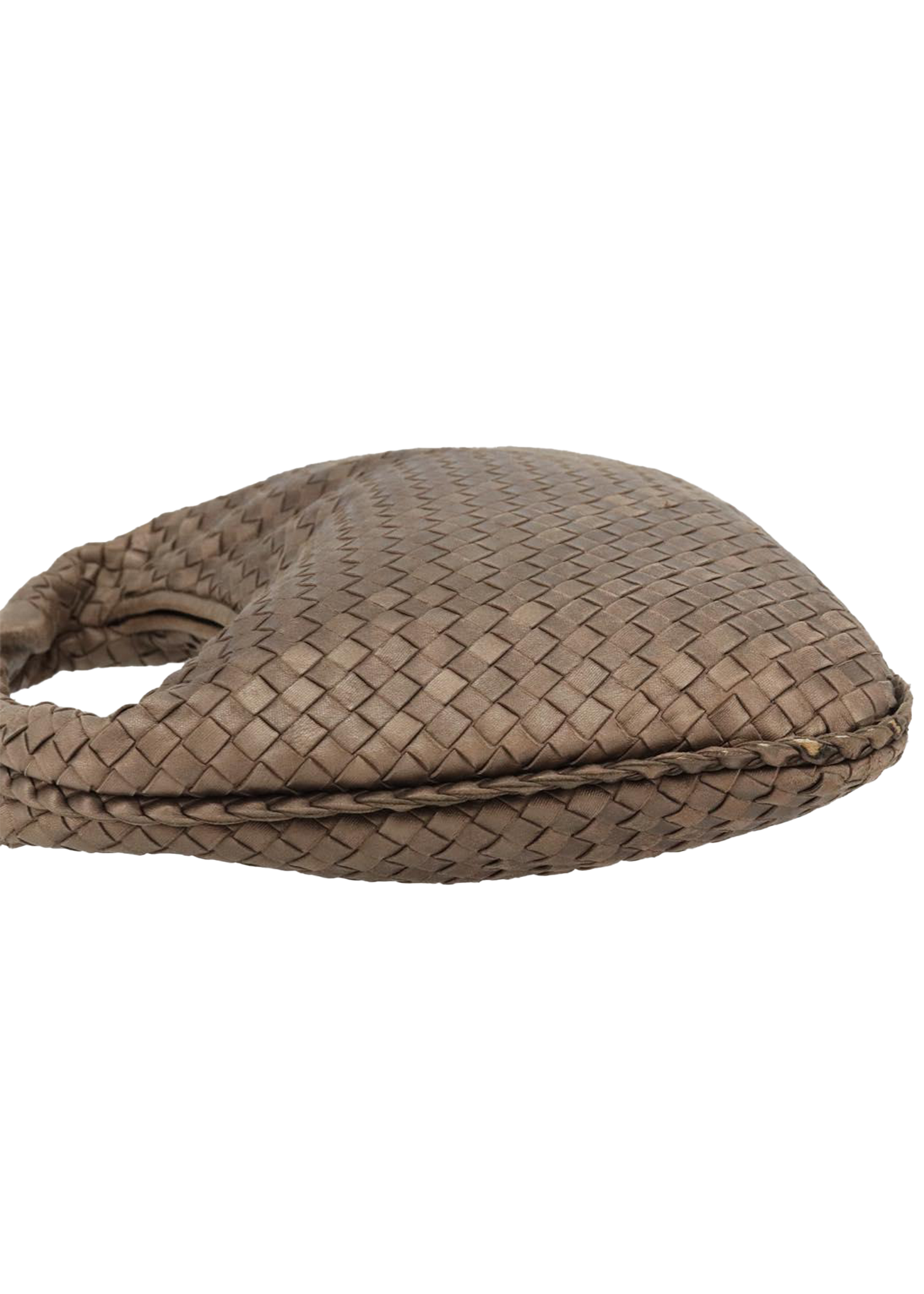 Bottega Veneta Intrecciato Bronze Shoulder Bag