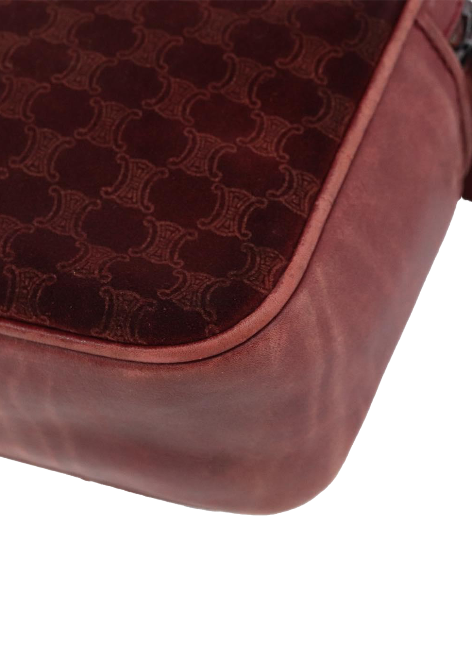 Celine Red Suede Crossbody