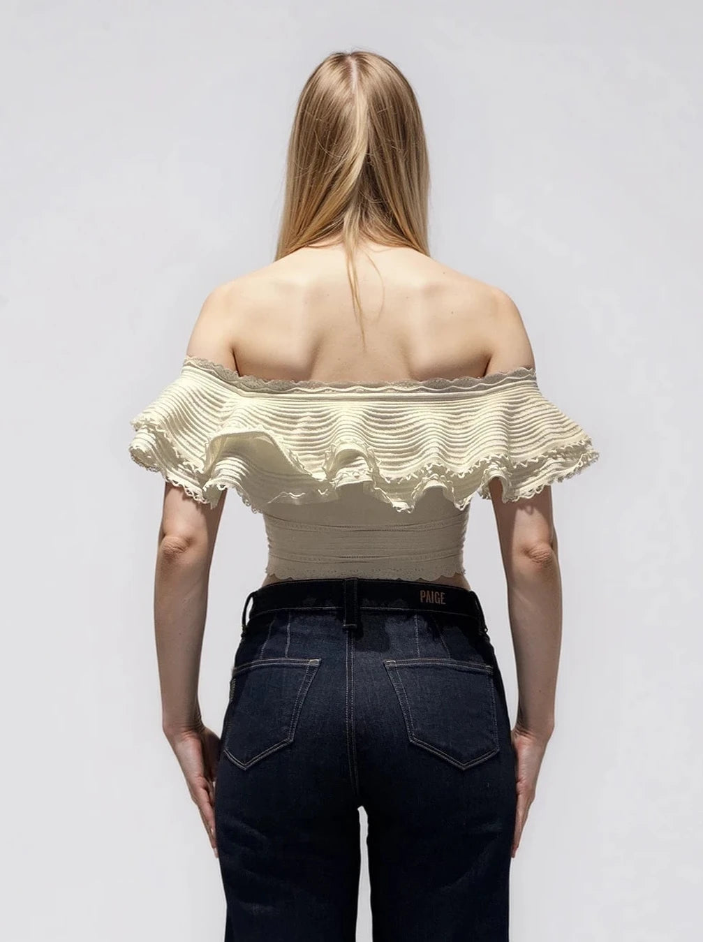 Alexander McQueen White Crop Top