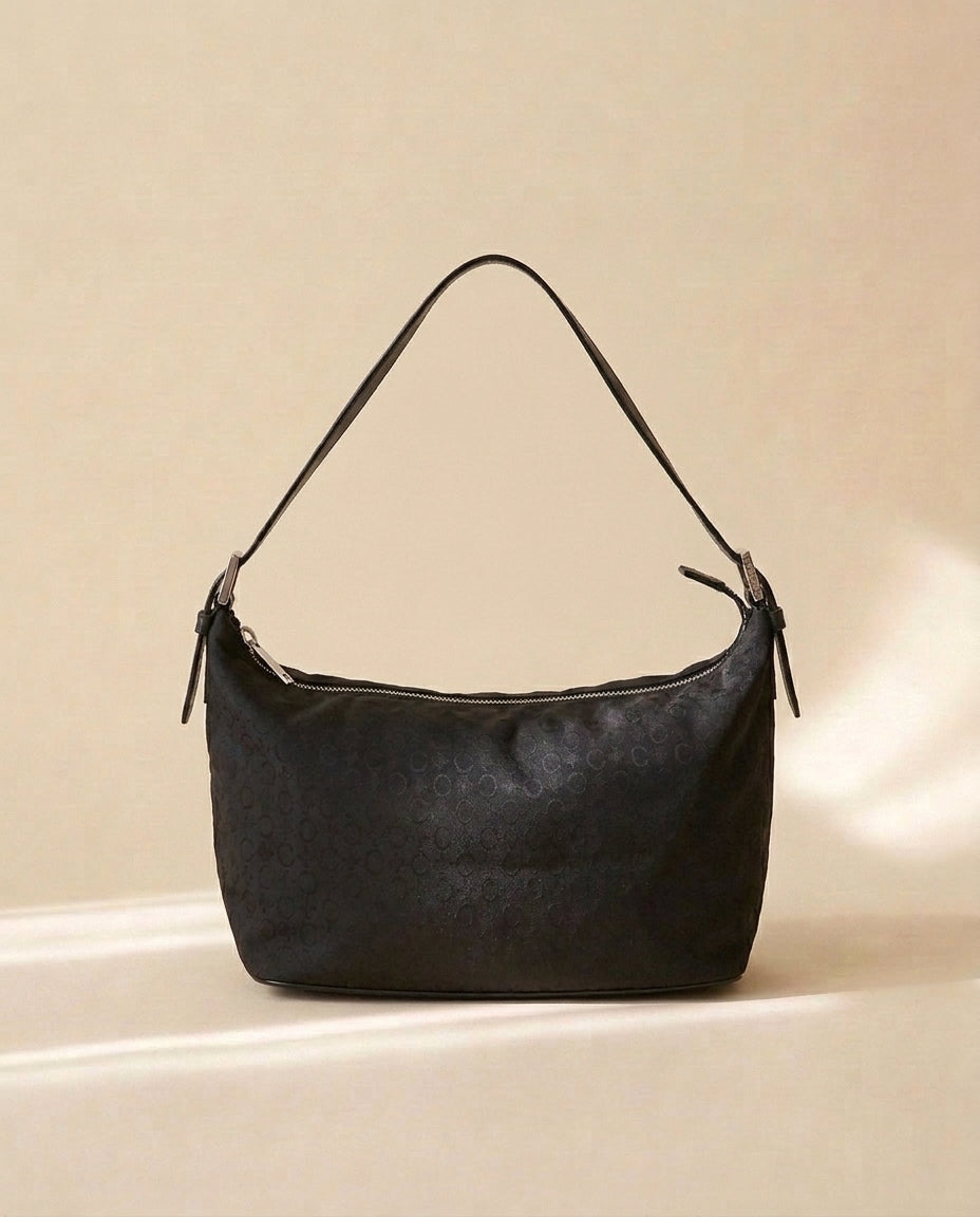Celine Black Monogram Nylon Handbag