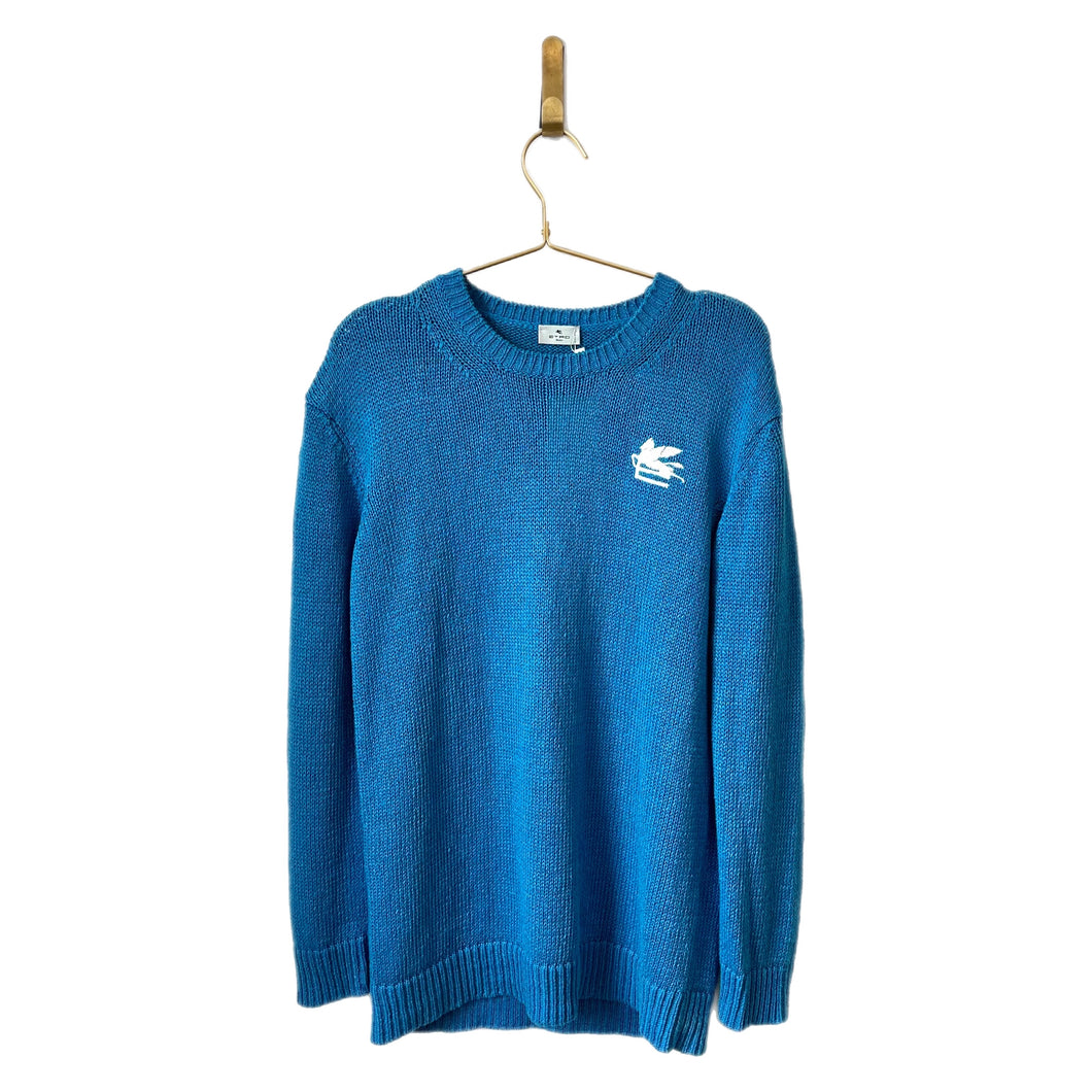 Etro Blue Logo Sweater