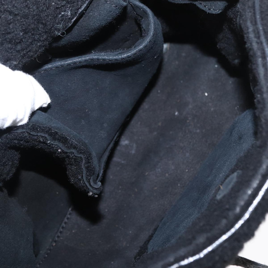 Balenciaga Black Shearling City Bag