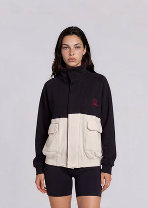 Dior Black and White Zip Bomber