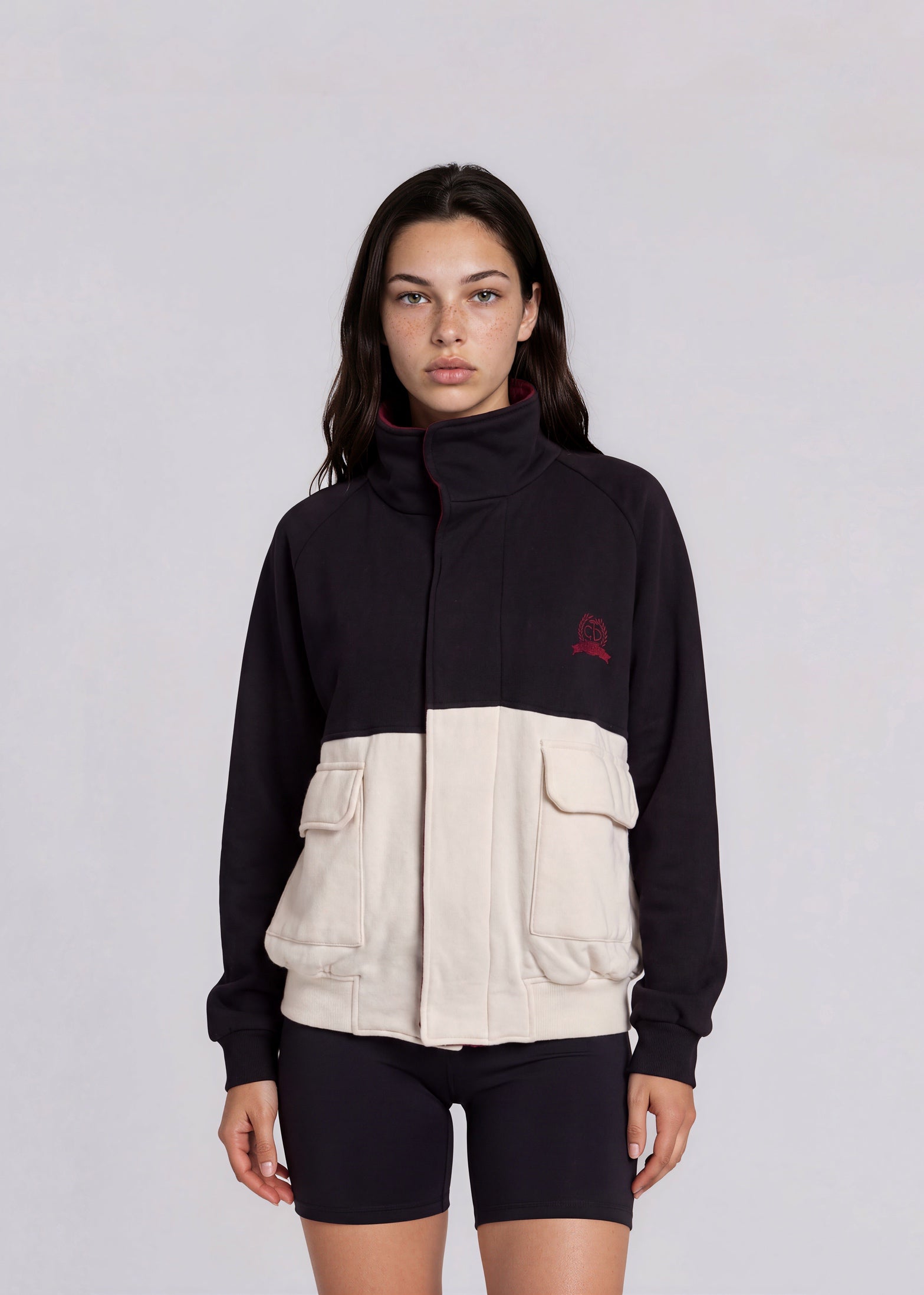 Dior Black and White Zip Bomber