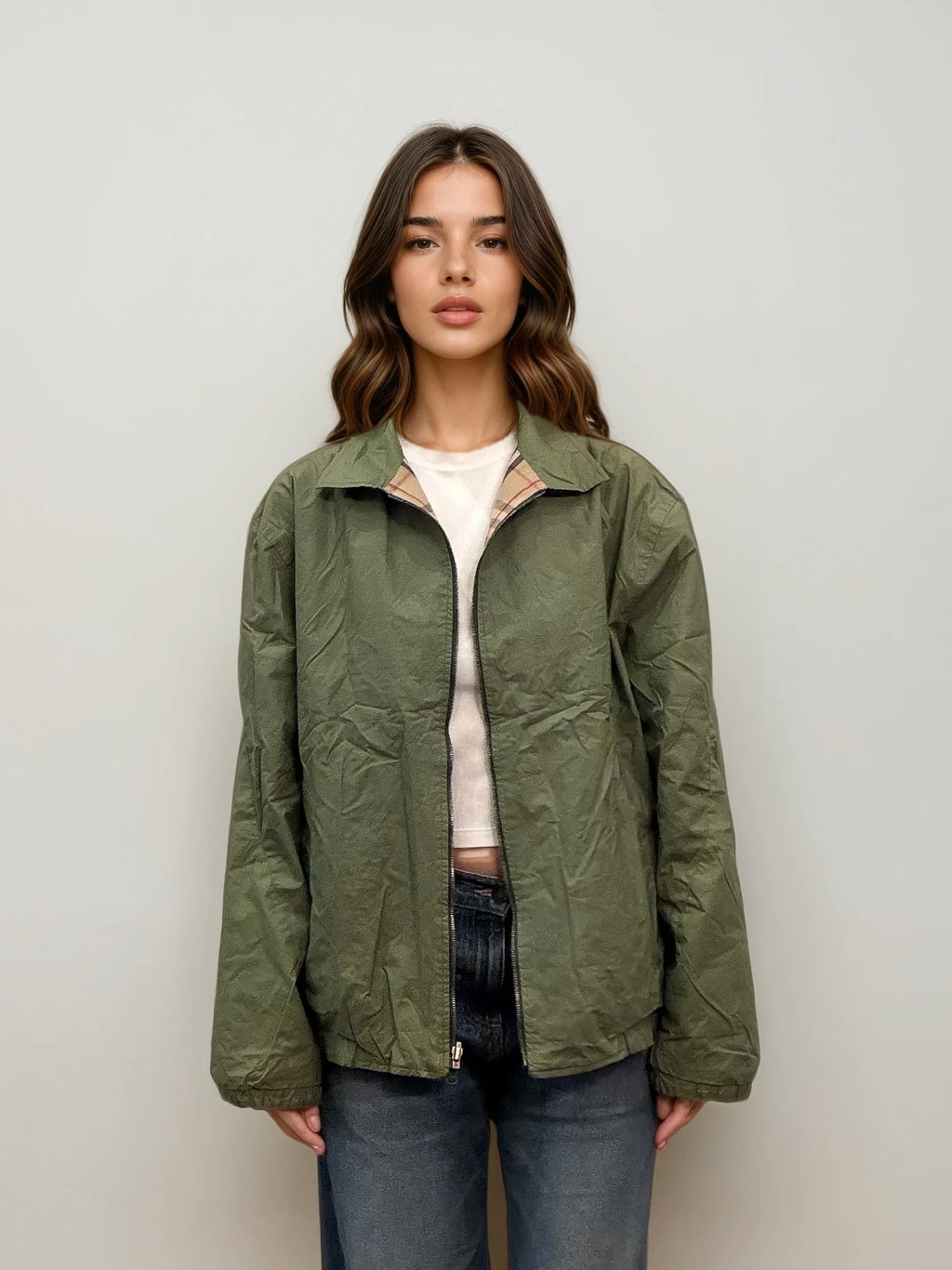 Burberry Checked Reversible Bomber