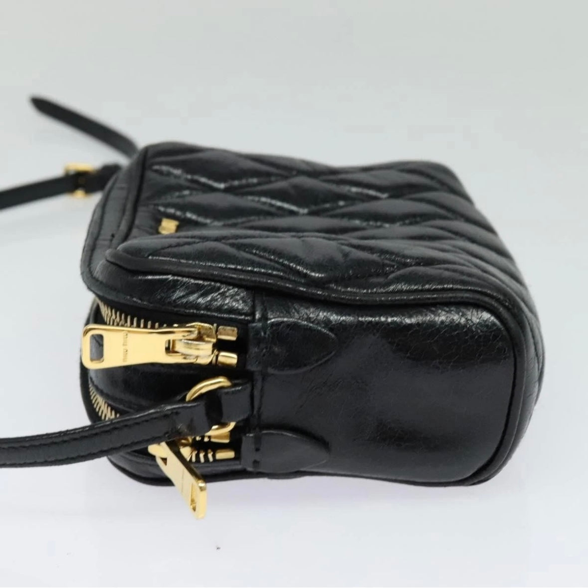Miu Miu Black Patent Leather Crossbody