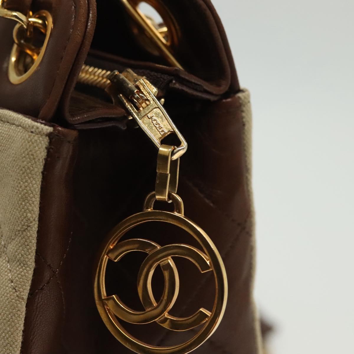 Chanel Tan & Brown Shoulder Bag