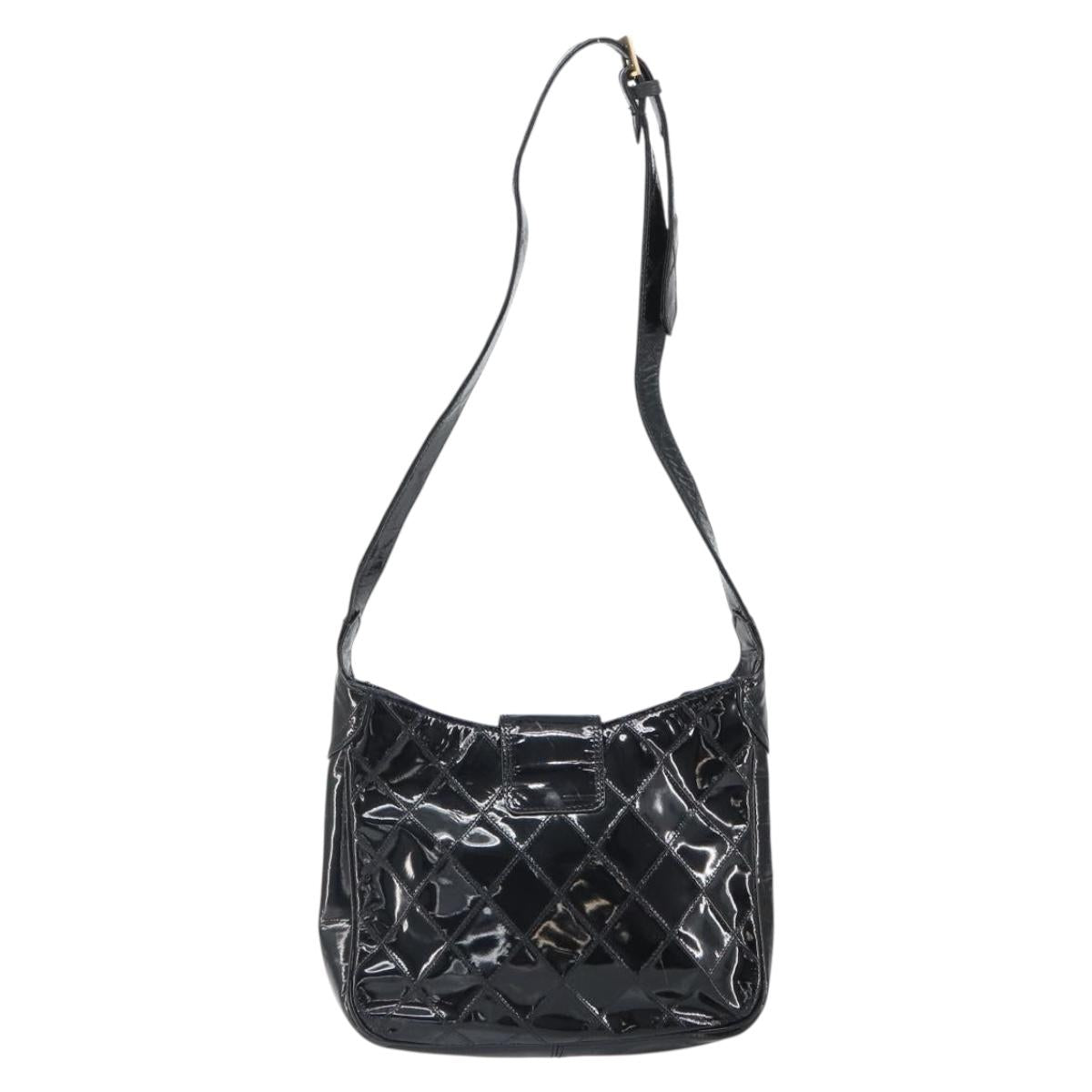 Chanel Black Patent Shoulder Bag
