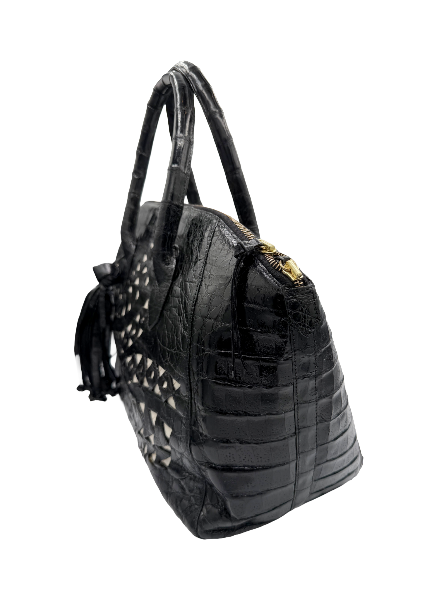 Nancy Gonzalez Croc Embossed Handbag