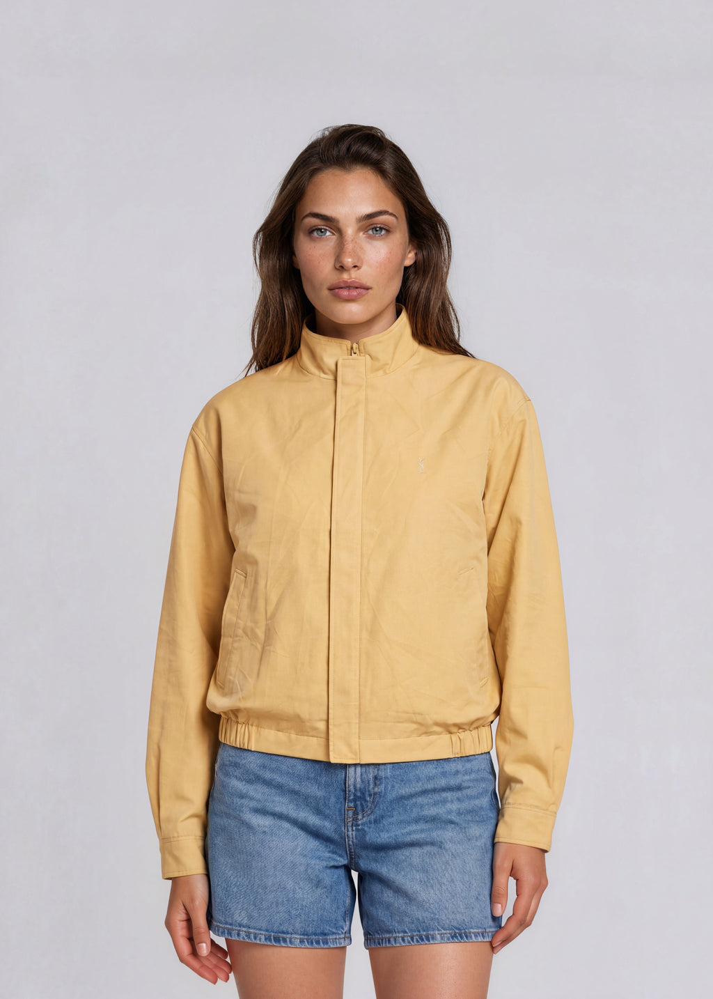 YSL Golden Yellow Windbreaker Bomber
