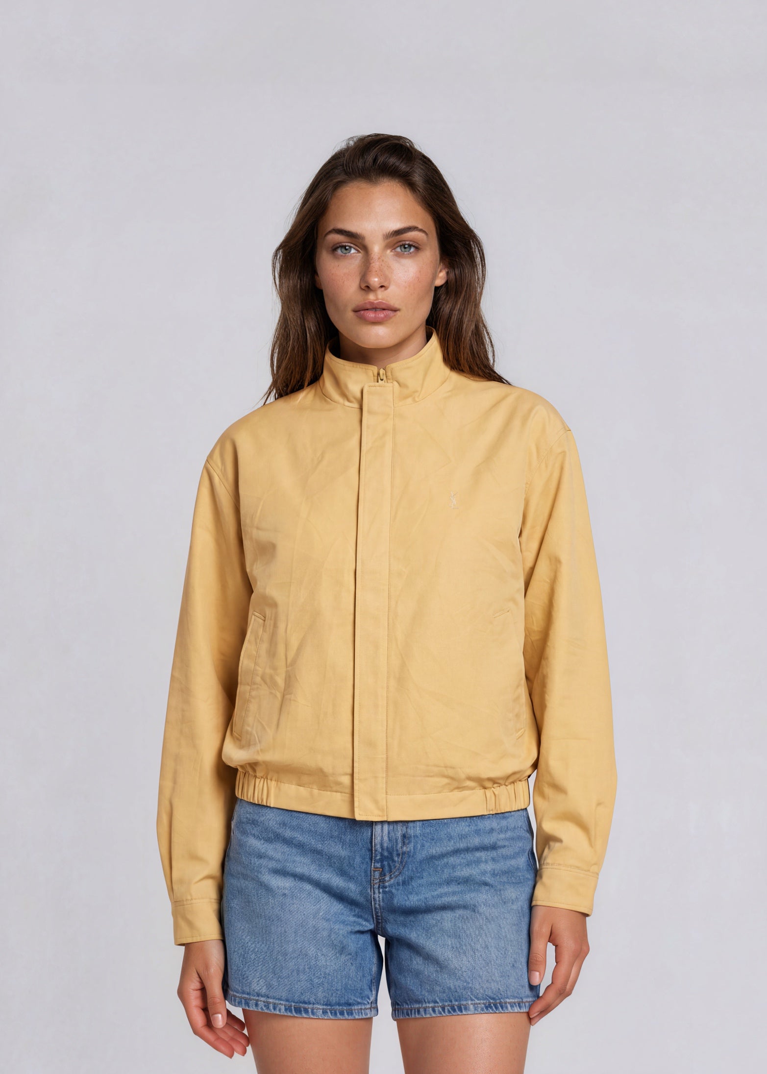 YSL Golden Yellow Windbreaker Bomber