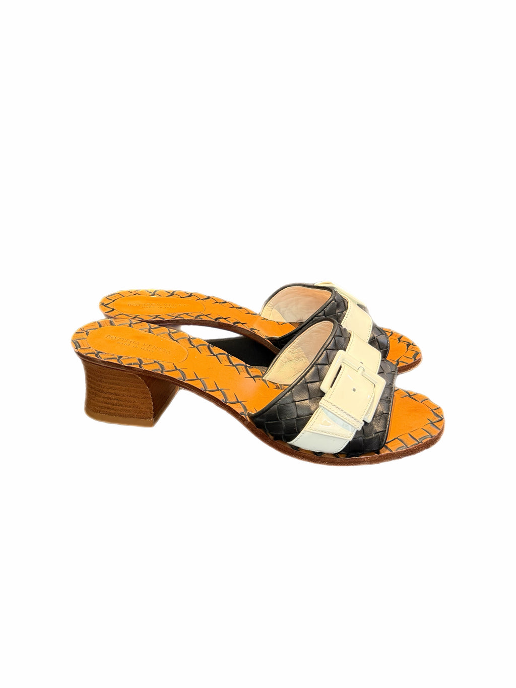 Bottega Veneta Black Intrecciato Sandals