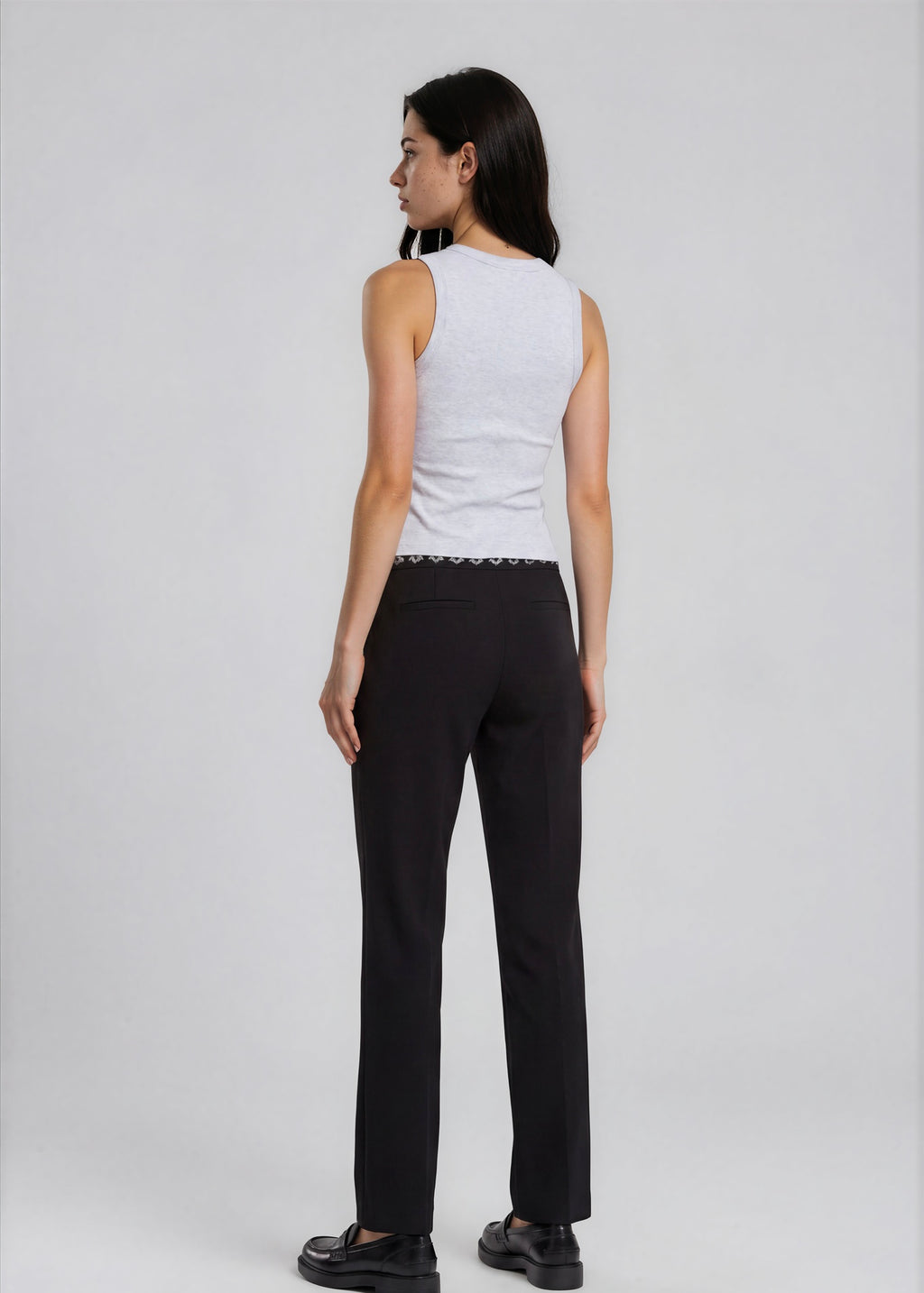 Versace Black with Silver Detail Trousers