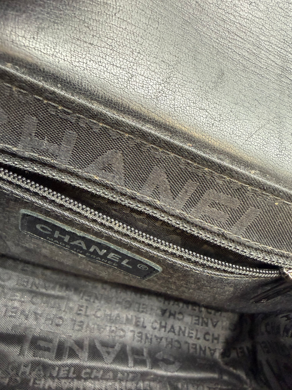 Chanel Black Shoulder Bag Silver Hardware