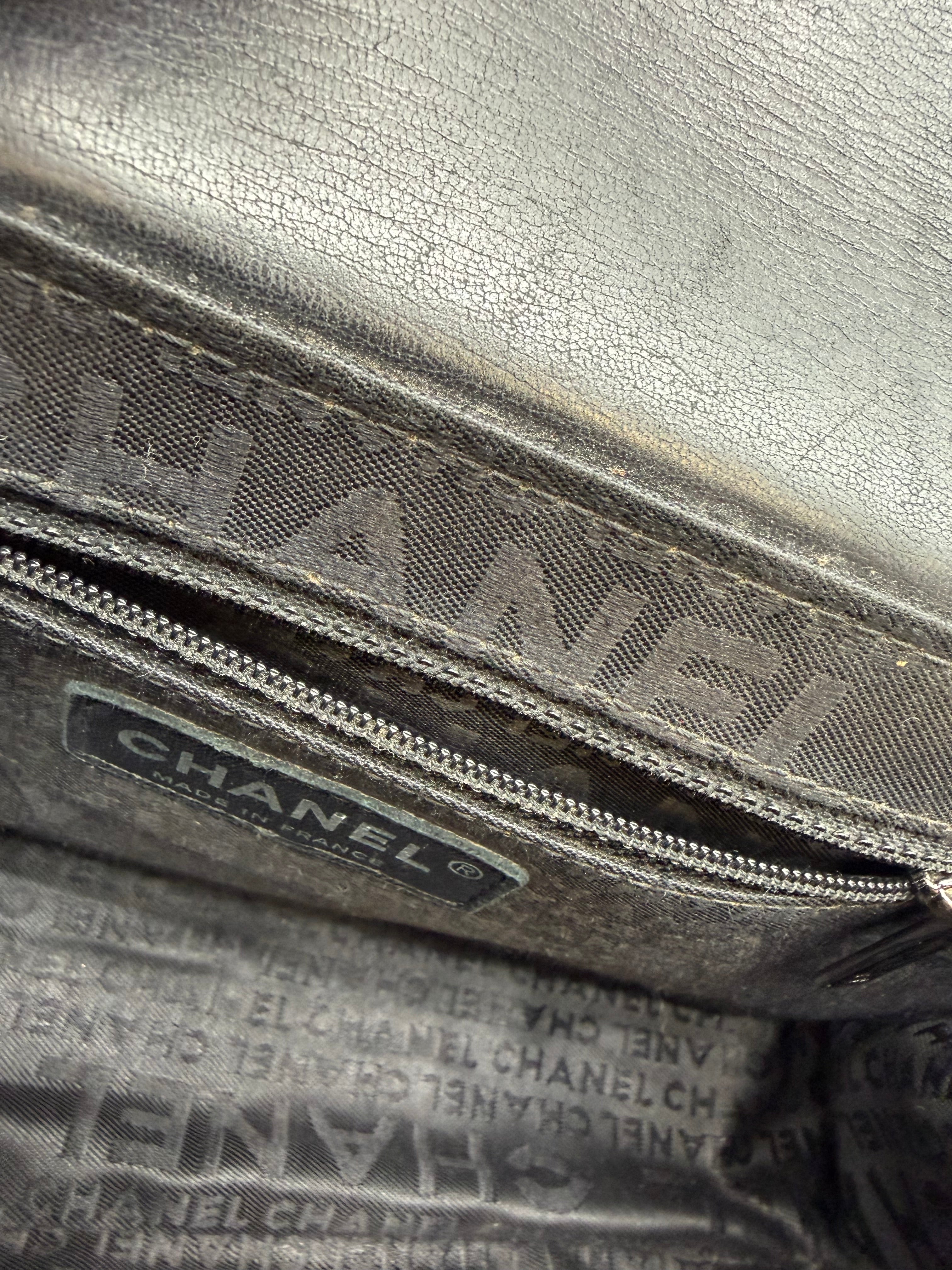 Chanel Black Shoulder Bag Silver Hardware