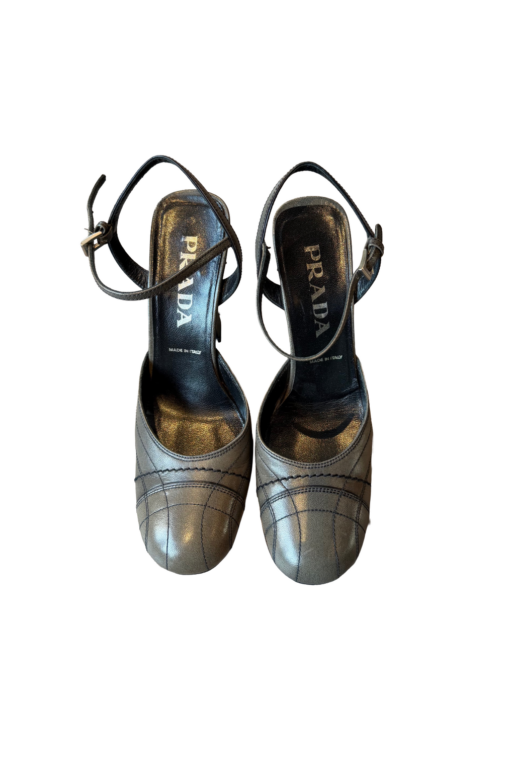 Prada Brown Mary Jane Heels