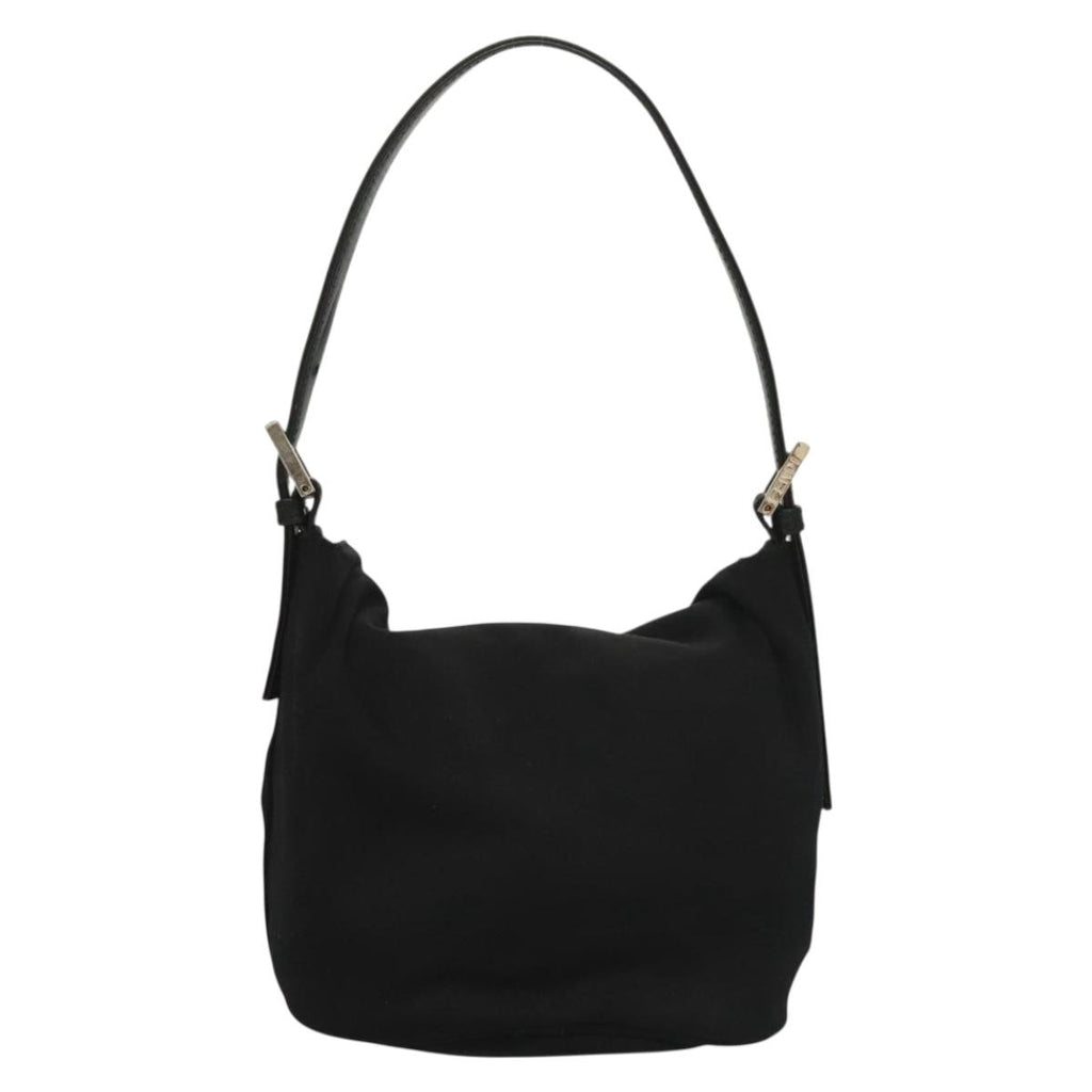 Fendi Black Rounded Baguette