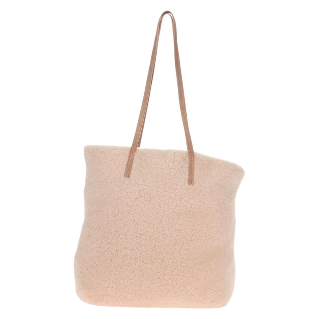 Miu Miu Pink Shearling Tote