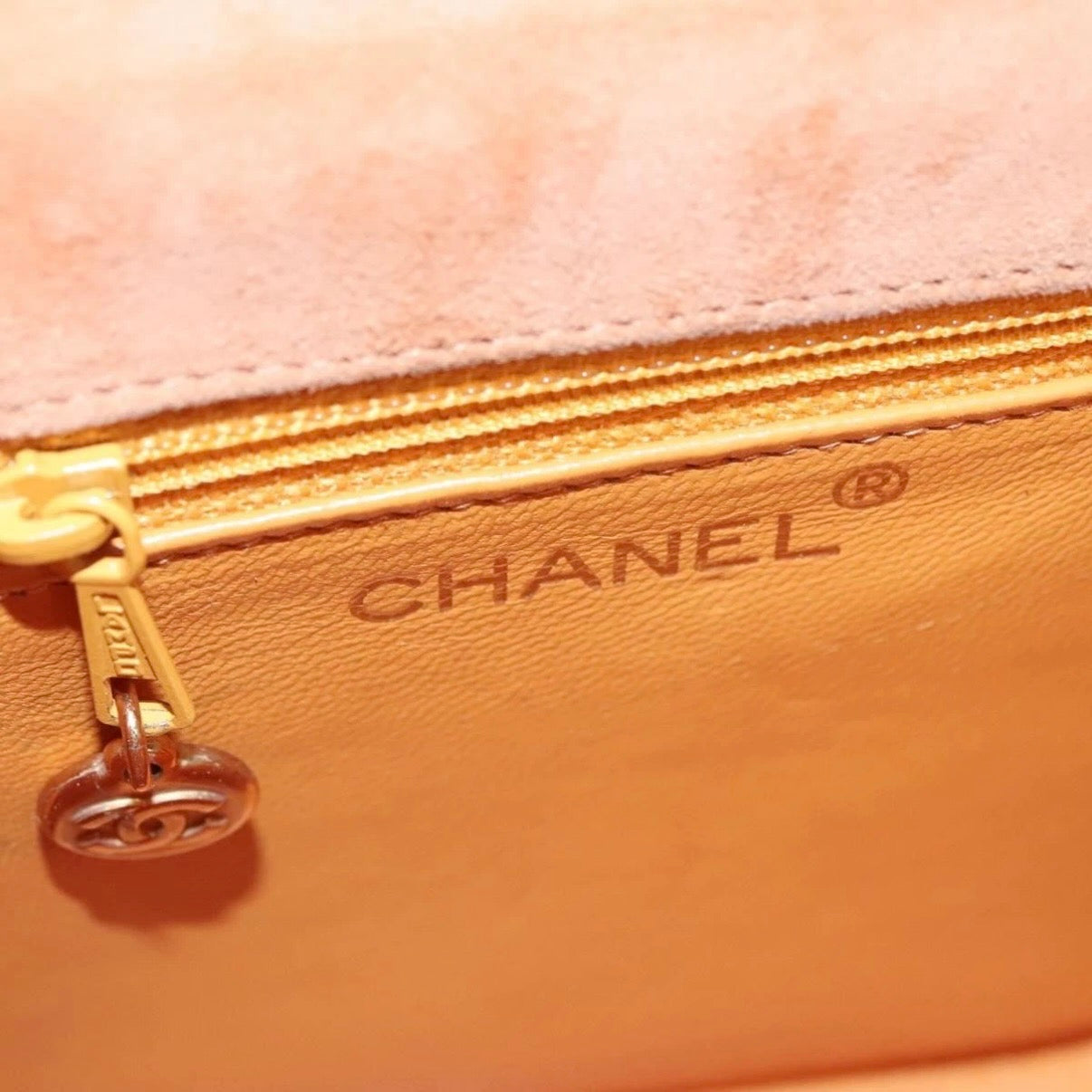 Chanel Pink Suede Flap Bag