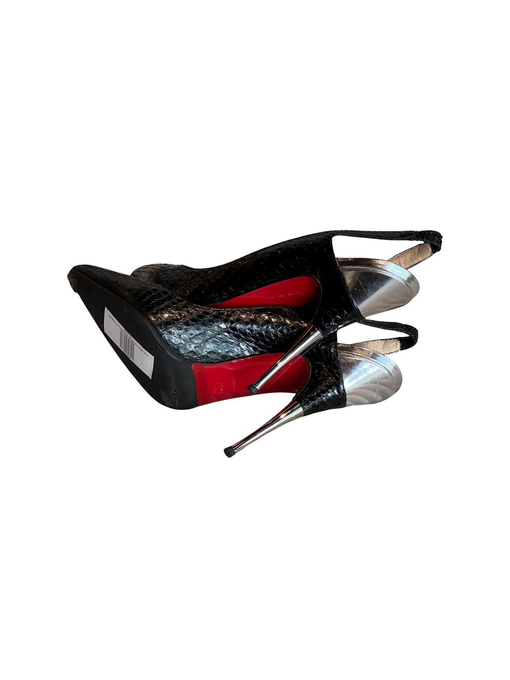 Christian Louboutin Black Slingback Pumps