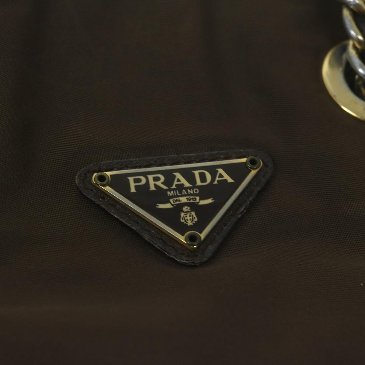 Prada Khaki Chain Shoulder Bag