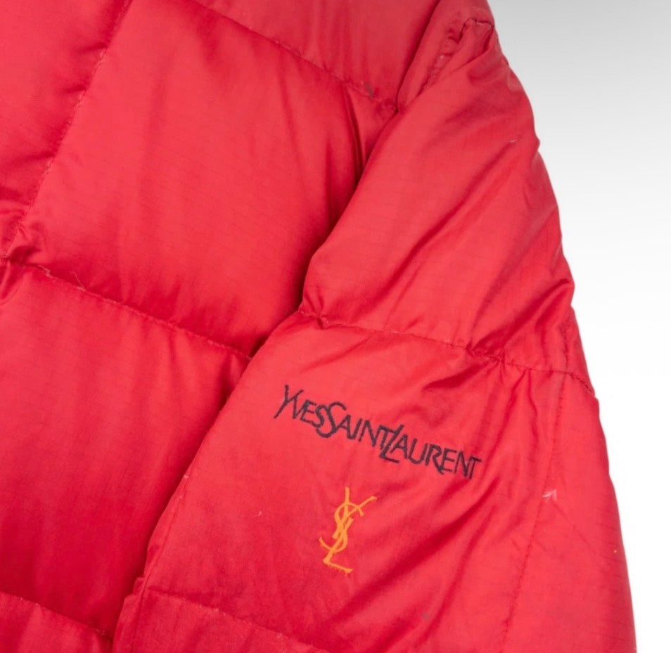 YSL Red Puffer Jacket