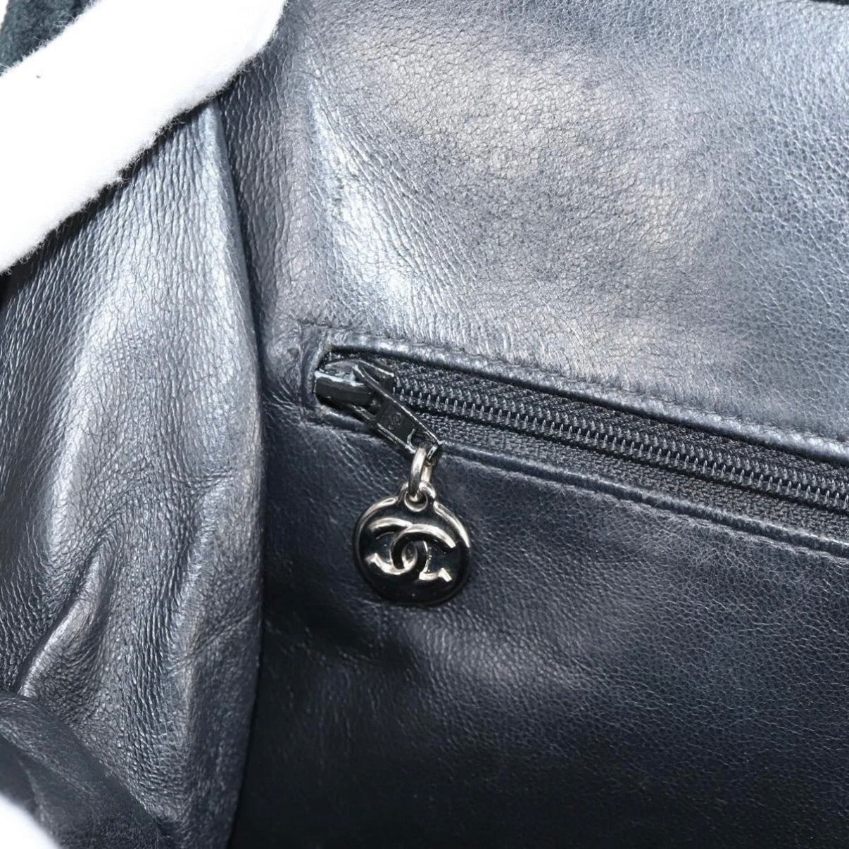 Chanel Black Velvet Handbag
