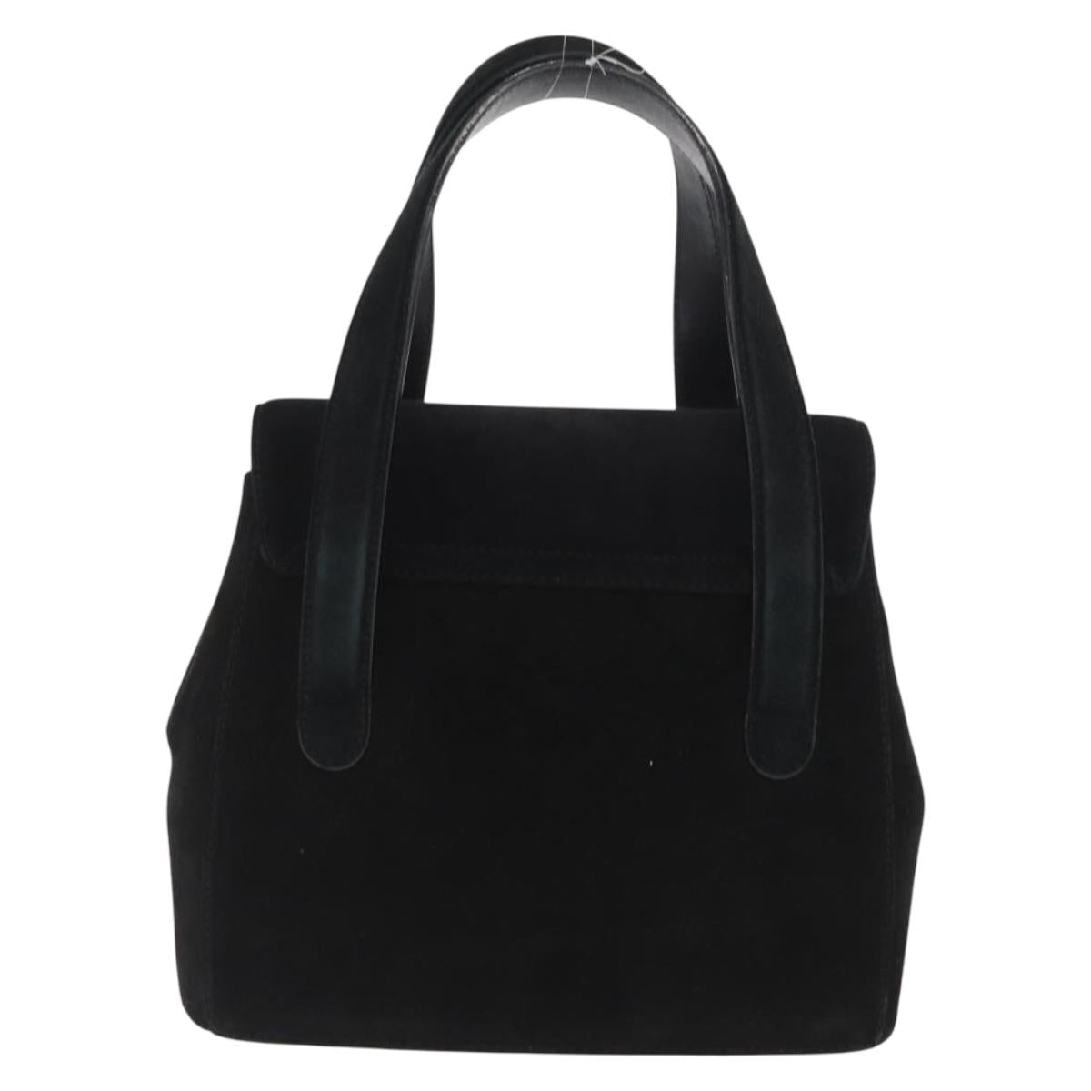 Ferragamo Black Suede Handbag