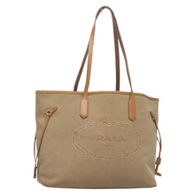 Load image into Gallery viewer, Prada Tan Logo Tote
