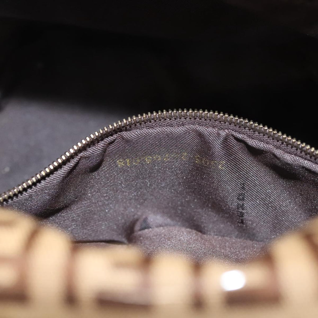 Fendi Brown Zucchino Patent Baguette