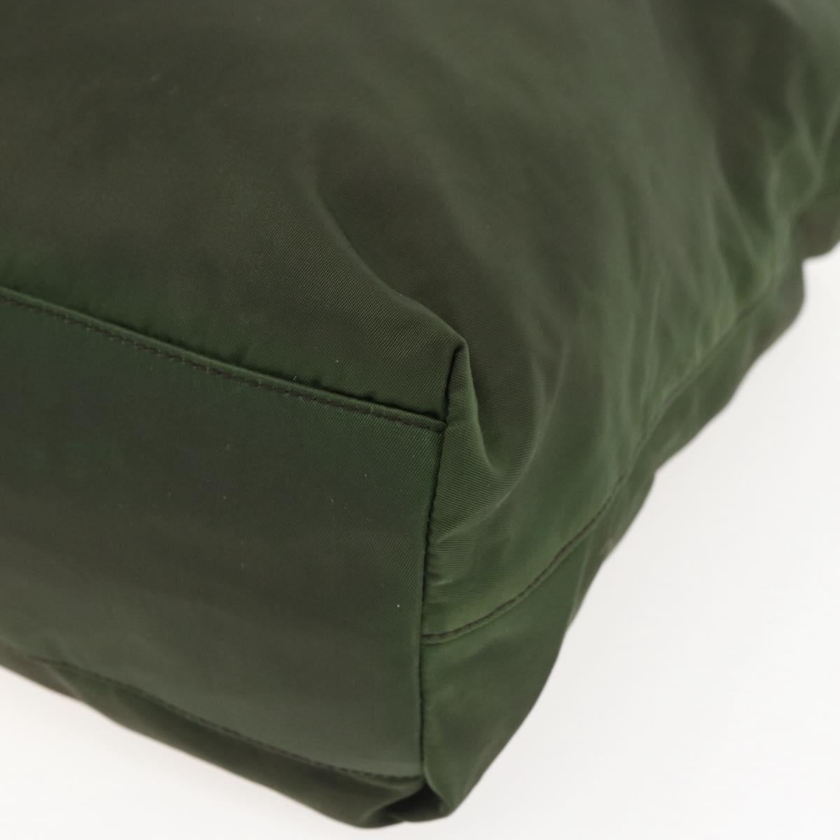 Prada Green Nylon Tote