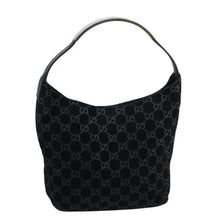 Load image into Gallery viewer, Gucci Tom Ford Black Monogram Shoulder Bag with Leather Detailing
