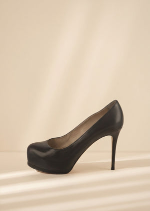 Saint Laurent Black Platform Pumps