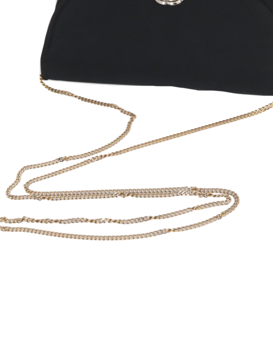 Gucci Black Satin Evening Bag