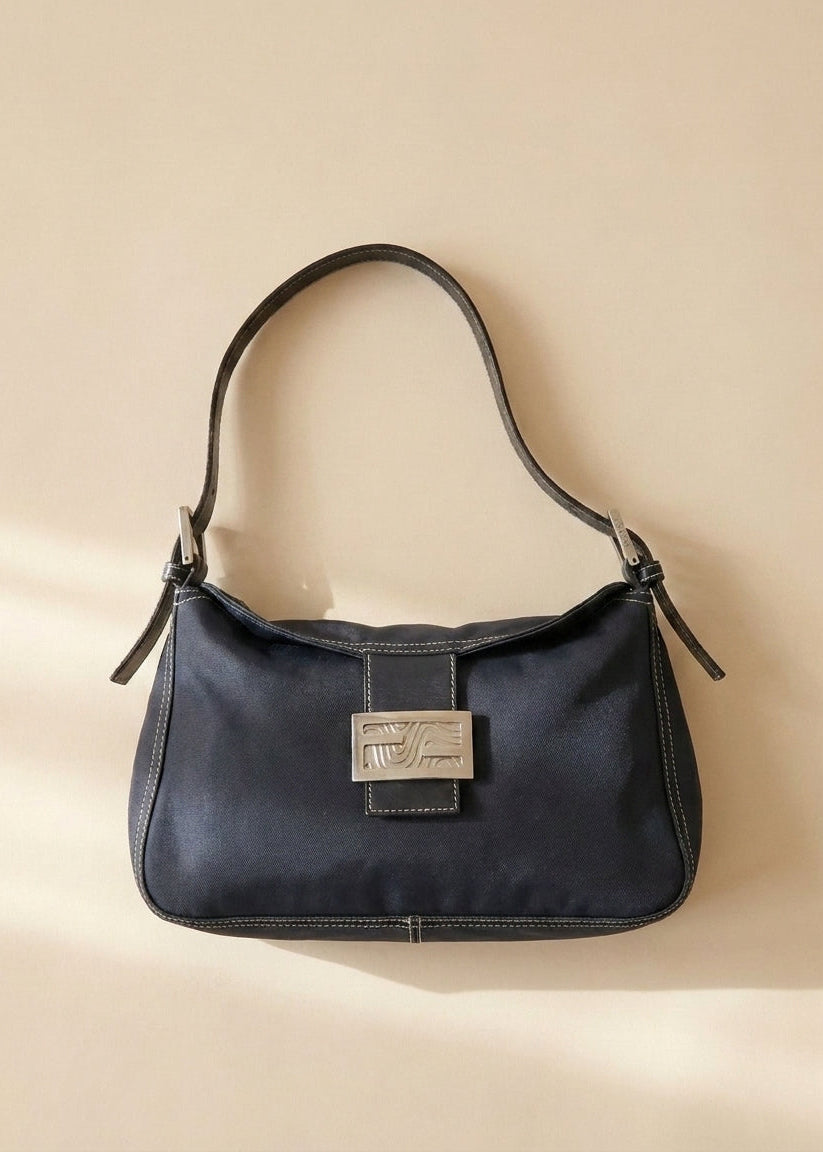 Fendi Navy Baguette