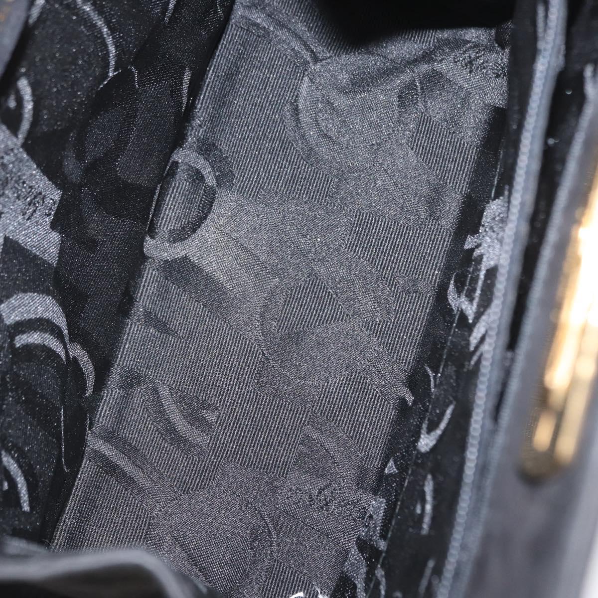 Ferragamo Black Suede Shoulder Bag