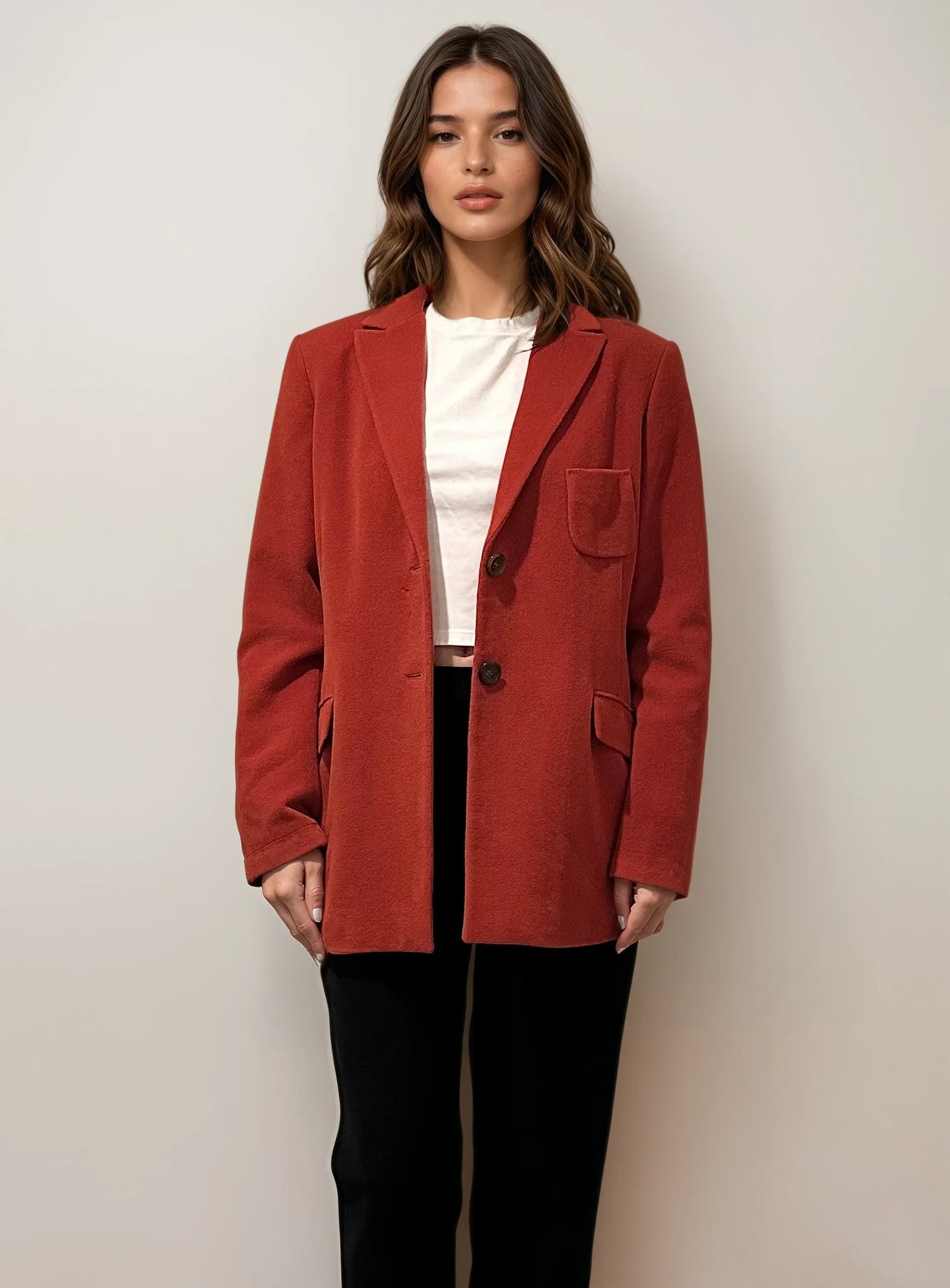 Jil Sander Red Blazer Jacket
