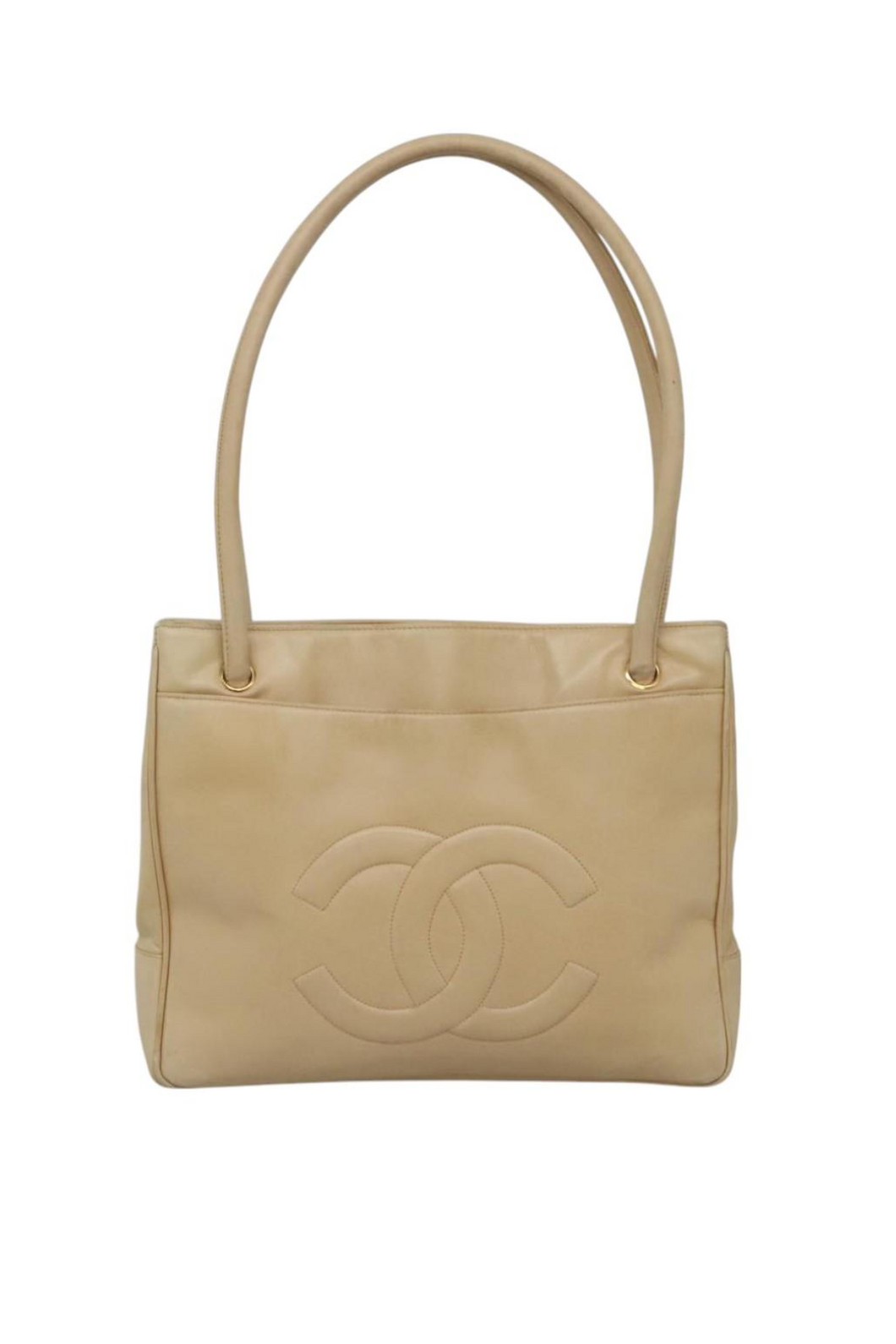 Chanel Cream Leather Tote
