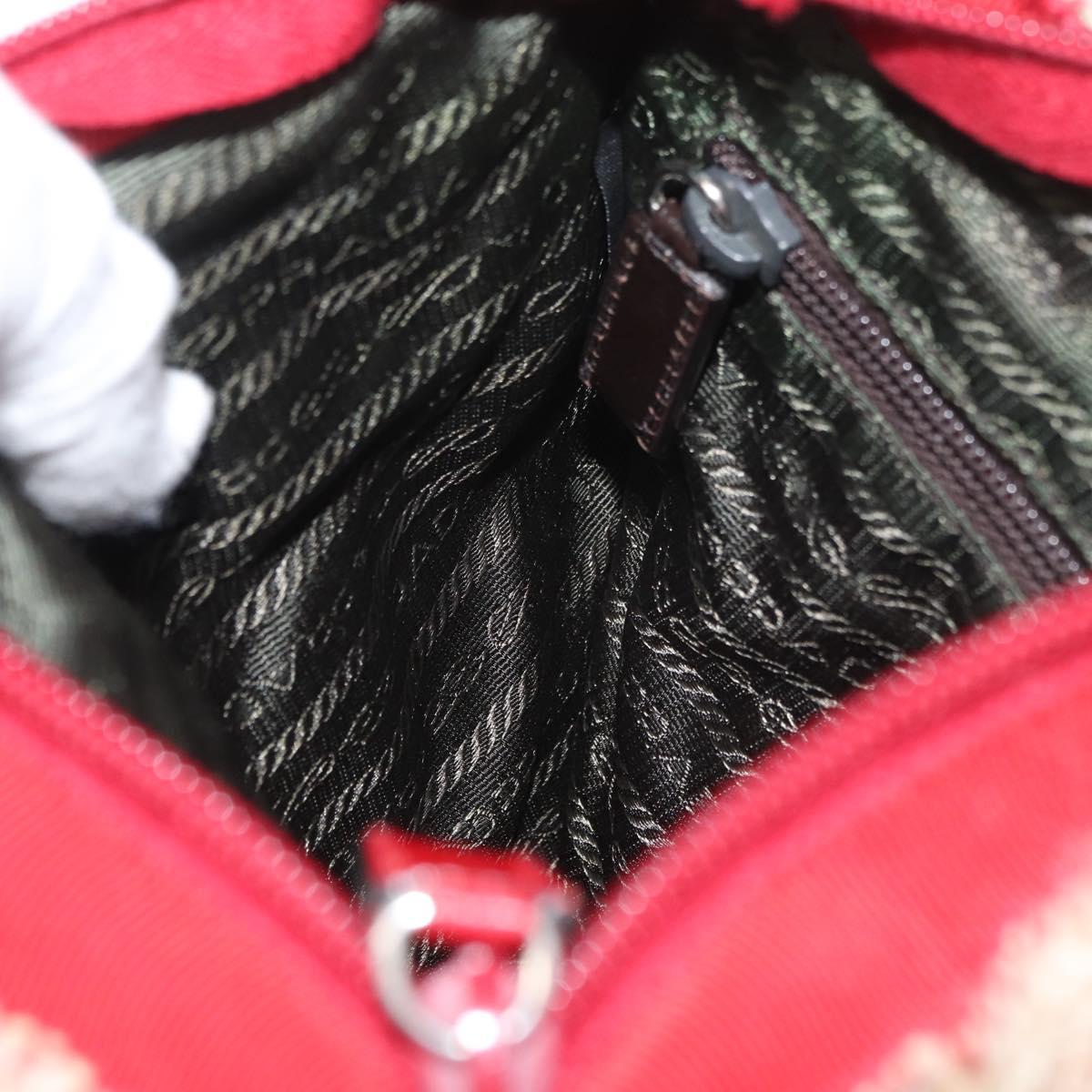 Prada Red Tweed Handbag