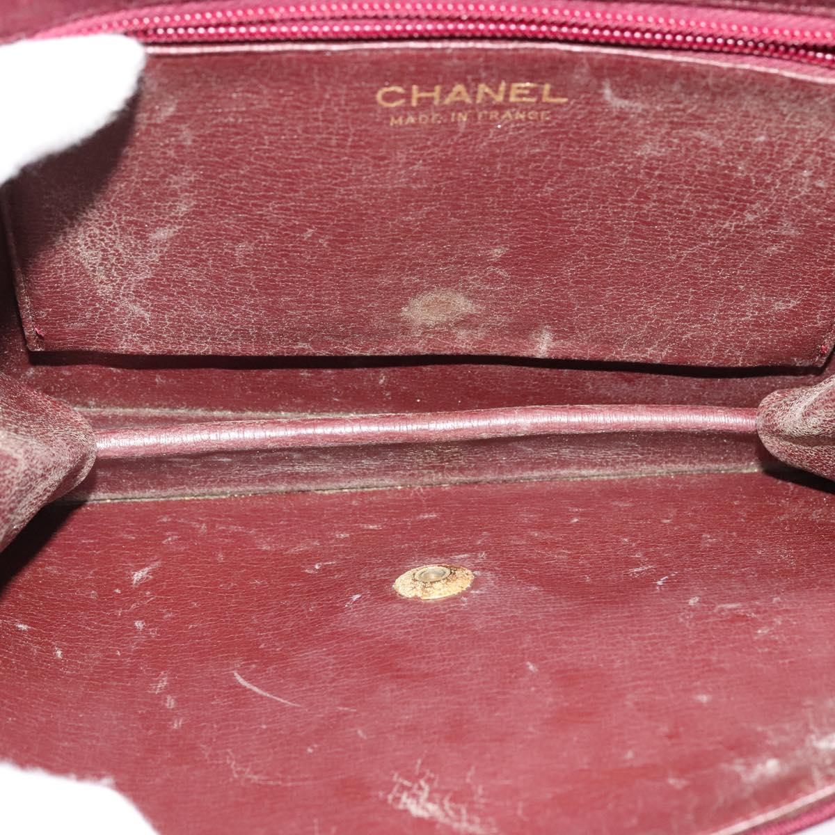Chanel burgundy flap bag